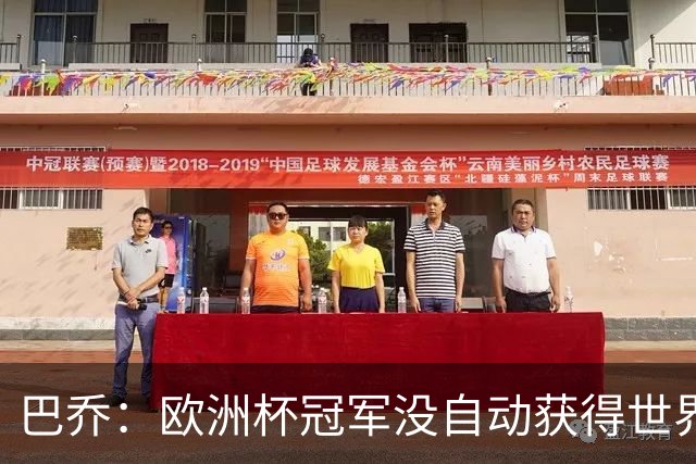 巴乔：欧洲杯冠军没自动获得世界杯资格 这是耻辱